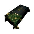 thumbnail image 1 of Virelaxpo Christmas Tablecloth with Painted Design Washable Polyester Fabric for Holiday Dining Party Decoration Waterproof and Oil-Resistant 90x140cm, 1 of 6