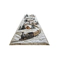 thumbnail image 1 of Virelaxpo Christmas Train Quilted Table Runner Winter Holiday Dining Table Decor for Family Dinner Party Festive Table Setting Christmas Eve Gathering, 1 of 9