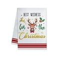 thumbnail image 1 of Virelaxpo Christmas Tree Print Kitchen Towel Made of Soft Microfiber, Absorbent and Quick-Drying for Bathroom and Home, Decorative Holiday Design, 1 of 6