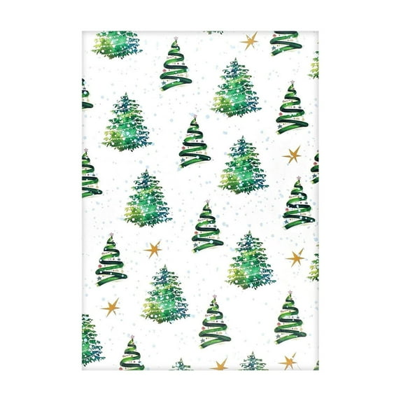 Virelaxpo Christmas Wrapping Paper 19.69x29.13 Inch Green Double Sided Gift Box Packaging with Tree Designs