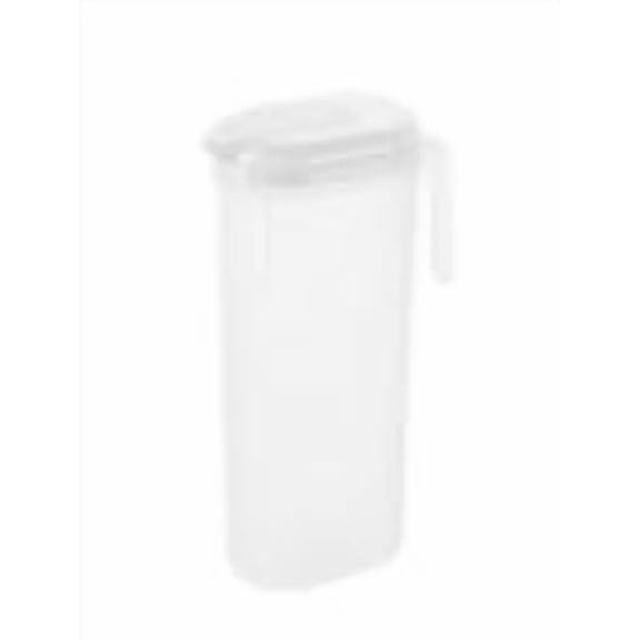 Virelaxpo Clear Water Pitcher for Fridge Door, Plastic Jug With Handle and Lid for Juice, Iced Tea, Coffee Slim Water Pitcher with Lid & Pivot Top Spout
