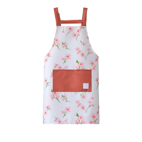 Virelaxpo Cloth Apron with Multiple Pockets, Oil Resistant for Home Kitchen, Cooking and Baking Protection, Adjustable Design for Versatile Use