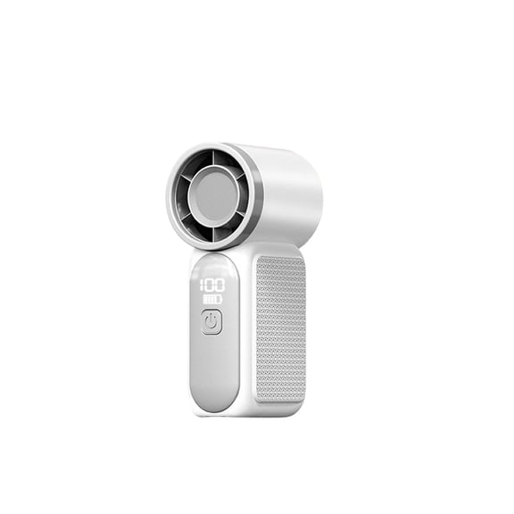 Virelaxpo Digital Display Turbine Desk Fan with USB Rechargeable for Personal Cooling and Workspace Use