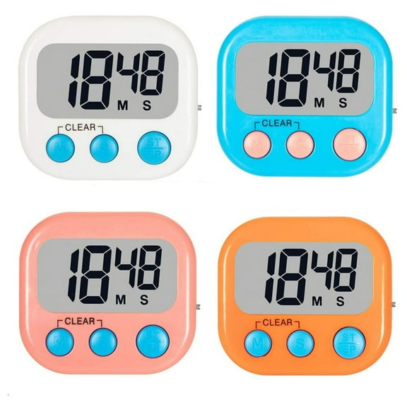 Virelaxpo Digital Kitchen Timer with Count Up and Countdown Features for Cooking, Baking, Exercise, and Study, Magnetic Back and Stand Included