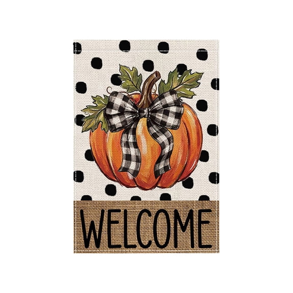 Virelaxpo Double Sided Fall Maple Leaf Garden Flag For Thanksgiving Outdoor Porch Yard Decoration