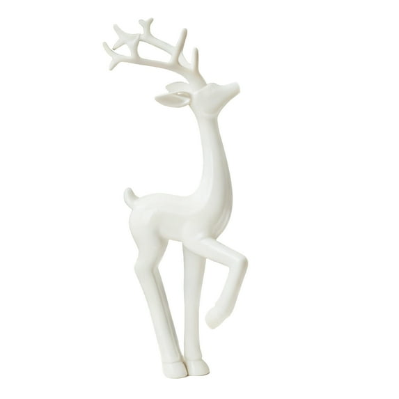 Virelaxpo European Style Antique Finish Deer Statue for Garden and Entryway Decor,Durable Outdoor Ornament for Home Aesthetics