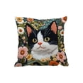 thumbnail image 1 of Virelaxpo Festive Animal Print Pillow Cover for Christmas and Home Decoration, 45x45cm Flock Material with Invisible Zipper, Ideal for Sofa Living Room Indoor Outdoor Use, 1 of 6
