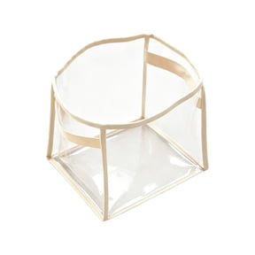 Virelaxpo Foldable Stackable Utility PVC Storage Basket with Handle for Closet Shelf Pantry Laundry Bedroom Blankets Books Organization