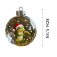 thumbnail image 1 of Virelaxpo Frog Theme Christmas Acrylic Ornament 8cm Flat Hanging Decoration for Holiday Tree Decor, 1 of 5