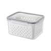 Virelaxpo Fruit Storage Containers for Fridge with Removable Colanders Leakproof Fridge Organizer Bins for Salad Berry Lettuce Vegetables Meat Keeper Fresh.