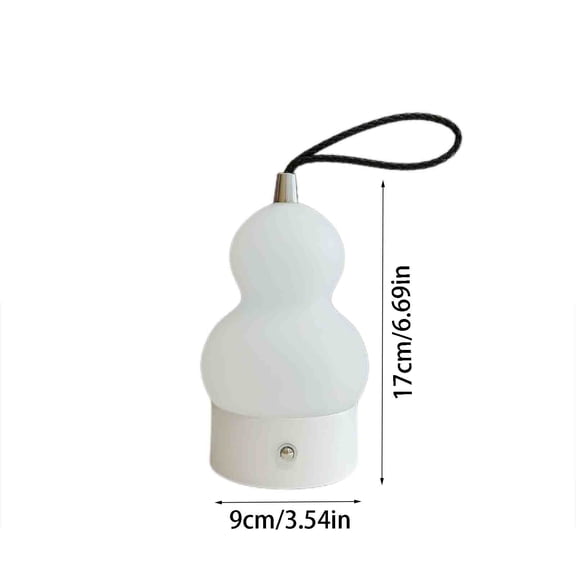 Virelaxpo Gourd-Shaped Touch Dimmable Desk Lamp 3 Brightness Levels Ambient Night Light for Bedroom Reading Decor