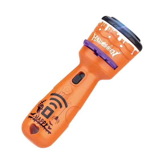 Virelaxpo Halloween Projector Flashlight 2 in 1, 24 Patterns, 3 Theme Discs, for Nighttime Story and Indoor Outdoor Use