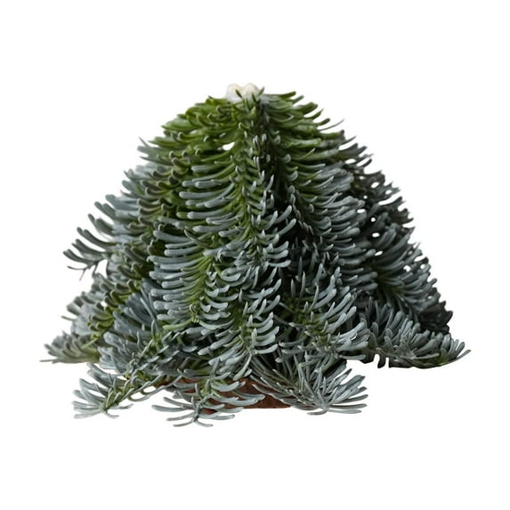 Virelaxpo Hand-Sized Mini Christmas Tree Desktop Ornament,Green Decorative Piece for Shelf or Tabletop,Festive Holiday Scene Setup for Indoor Decor