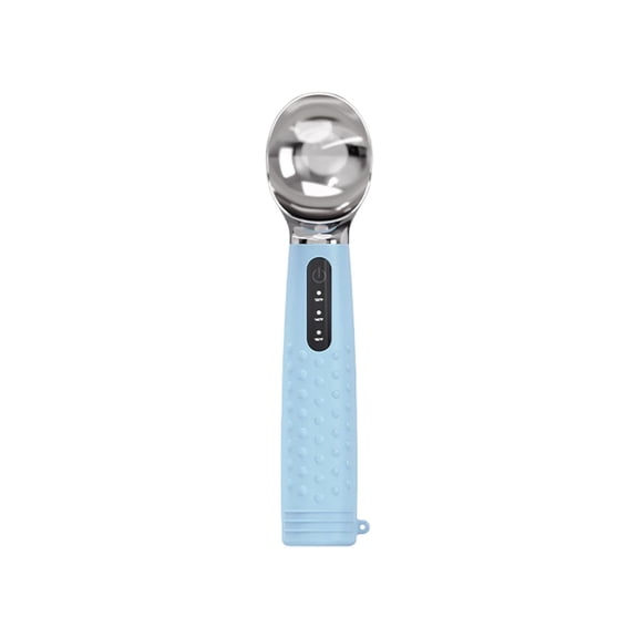Virelaxpo Heated Ice Cream Scoop, Electric Ice Cream Spoon with 3 Temperature Settings, Rechargeable Battery for Easy Scooping, Kitchen Dessert Tool