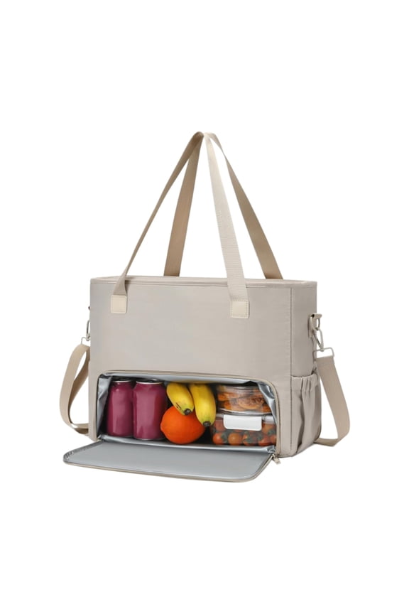 Insulated Lunch Tote for Women - 15.6 Inch Laptop Compartment Tote Bag, Waterproof Oxford Fabric with Large Capacity, for Work, Office, Commute, and Daily Use