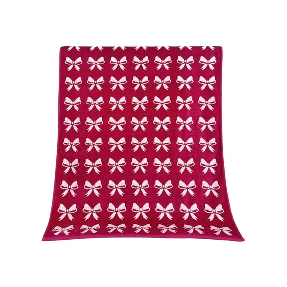 Virelaxpo Large Bath Towel 27x55 Inches with Bow - Thick Jacquard Cotton Towel for Bathroom,Home Use Gift