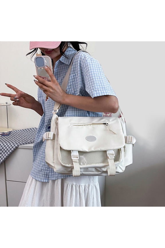 Large Capacity Messenger Bag Crossbody Shoulder Bag For Commuting Travel Daily Work Office
