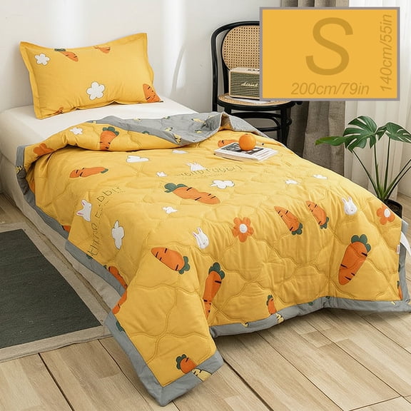 Virelaxpo Machine Washable Summer Quilt, Lightweight Breathable Air Conditioner Blanket for Warm Weather, Bedding for Home Use, Multiple Sizes Available