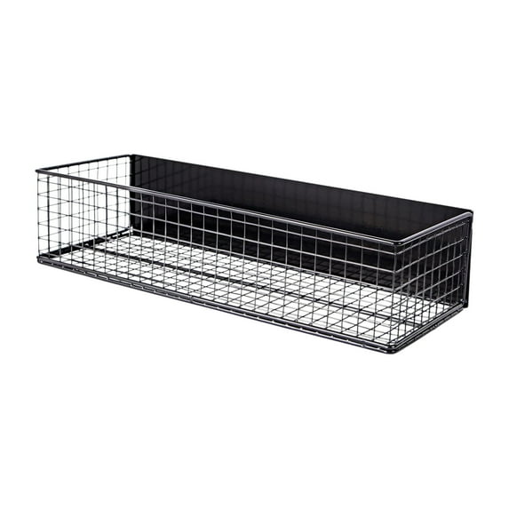 Virelaxpo Magnetic Refrigerator Storage Basket,Strong Magnet Organizer for Kitchen Office and Home,Hanging Rack for Spices Utensils and Supplies,Durable Metal Construction