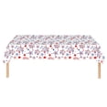 thumbnail image 1 of Virelaxpo Memorial Independence Day Decorations Holiday Party Supplies 4th Of July Tablecloth Flag Table Cloth Disposable Plastic Table Cover, 1 of 6
