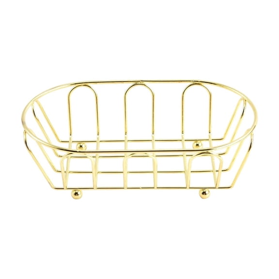 Virelaxpo Metal Mesh Serving Tray Snack Container Restaurant Style Basket for Dining Table