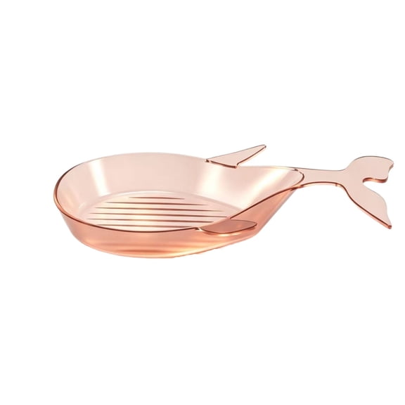 Virelaxpo Multifunctional Bone Plate for Dining Table Snack Tray Fruit Platter with Drainage Grooves Thickened Material Easy Clean