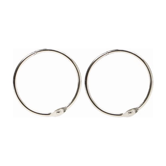 Virelaxpo Openable Metal Binder Rings for Paper Binding Document Photo Album Calendar, Office Stationery Craft Project Multi-Purpose Accessory