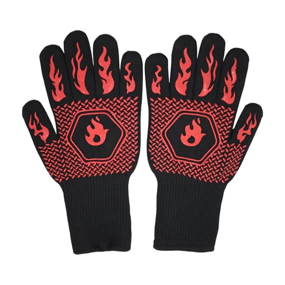 Virelaxpo Oven Mitts Heat Resistant, Kitchen Gloves for Microwave and Oven, Protective Handwear for Cooking and Baking