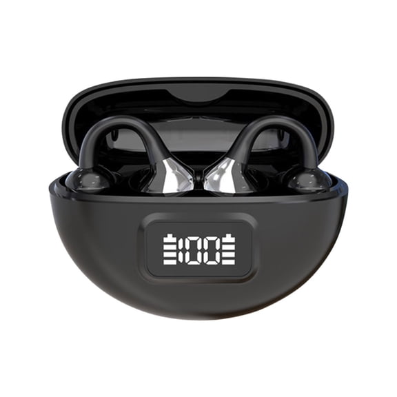Virelaxpo Over-Ear Bluetooth 5.4 Translation Earbuds Dual Microphone Noise Reduction Open-Ear Design for Multinational Meetings and Multitasking