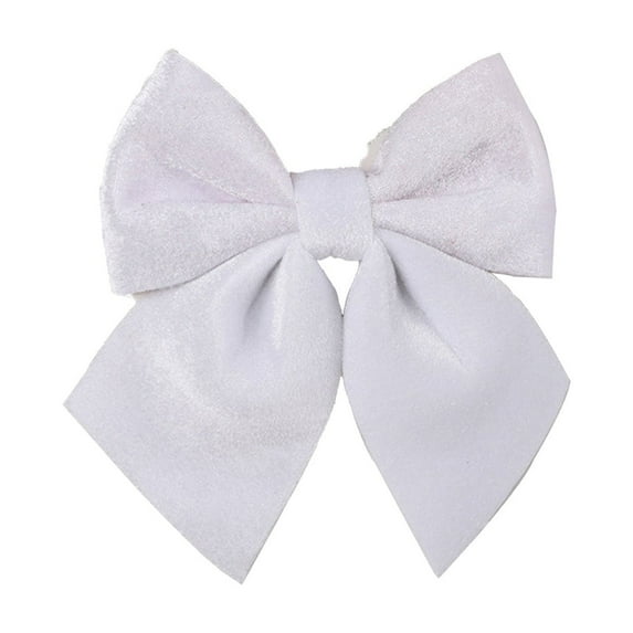 Virelaxpo Oversized Velvet Flocked Christmas Bow 20x15cm for Wreaths Trees Garlands Indoor Outdoor Holiday Decor