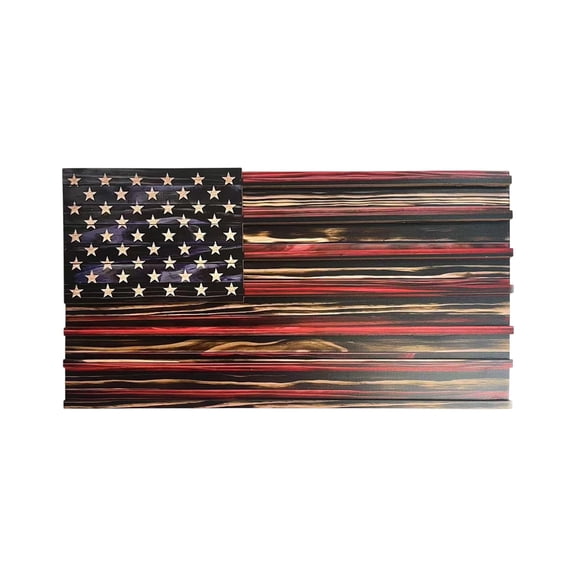 Virelaxpo Patriotic Flag Coin Display Case Wall Mountable Desktop Rack for Military Coins Medals Badges Patriotic Gift