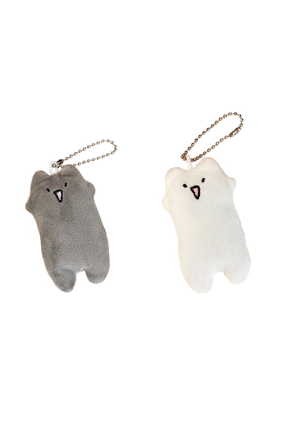Playful Cat Keychain, Cute Plush Doll Keychain for Keys and Bags, Decorative Pendant for Daily Accessory, Gift Idea for Friends and Family, Fun and Practical Key Ring