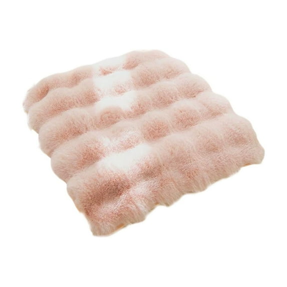 Virelaxpo Plush Seat Cushion Fleece Pad for Office Chair Home Comfort Thickened Soft Mat Multiple Colors 45x45cm