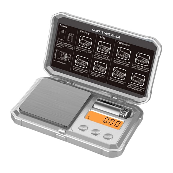 Virelaxpo Portable Digital Pocket Scale 0.01g Accuracy for Jewelry Baking Herb Weighing, Compact Electronic Scale for Kitchen and Craft Measurements