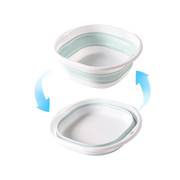Virelaxpo Portable Foldable Foot Bath Bucket with Massage Function for Home Use, Heat Retention