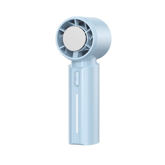 Virelaxpo Portable Handheld Semiconductor Fan with Ice Ceramic 3 Speed USB Powered RGB Lights for Travel Commute Office Cooling