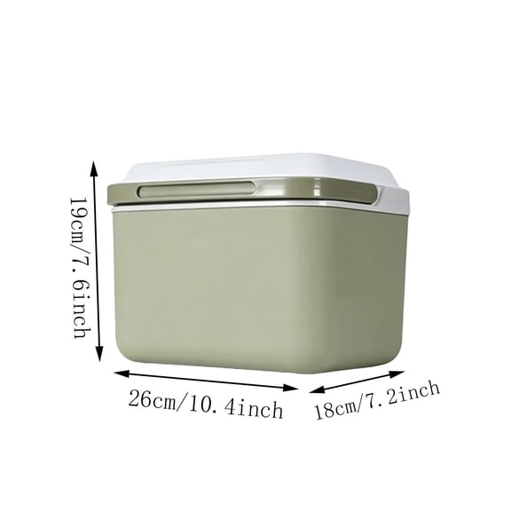 Virelaxpo Portable Insulated Cooler Box Thermal Retention Container Cooler Chest for Camping Fishing