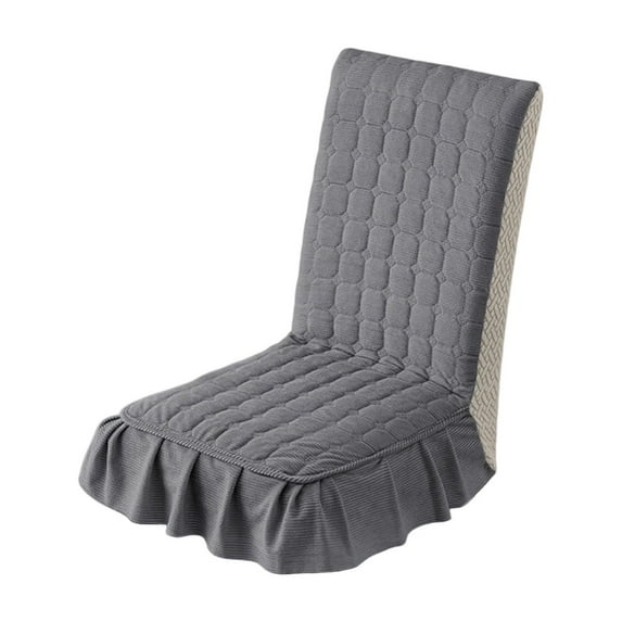 Virelaxpo Quilted Chair Cover Set, Thickened and Soft Full Cushion for Dining and Office Chairs, Easy Tie-On Design, Machine Washable, Multiple Color Options