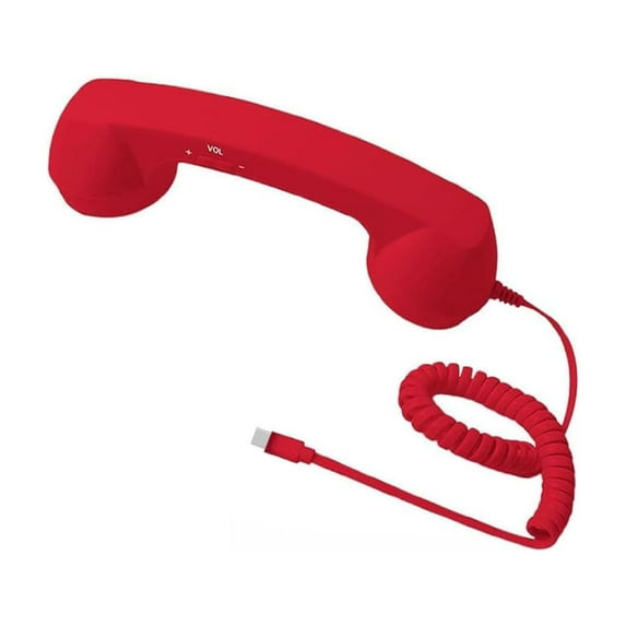 Virelaxpo Retro Style Type-C Mobile Phone Headset with Built-in Microphone for Hands-Free Calling,Noise Reduction,and Volume Control,Vintage Design Earpiece