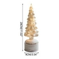 thumbnail image 1 of Virelaxpo Rotating Light-Up Glass Christmas Tree Ornament with 360-Degree Spin and Warm LED Glow,Hand-Blown Crystal Design for Holiday Table and Mantel Decor, 1 of 6