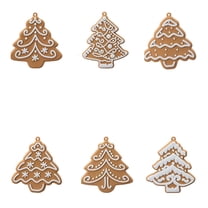 Virelaxpo Set of 6 Soft Rubber Christmas Ornaments, PVC Holiday Pendants for Christmas Tree, Fireplace, and Home Decoration - Multicolor Designs, Easy to Hang, Festive Accents for Indoor Displays