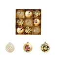 thumbnail image 1 of Virelaxpo Set of 9 Christmas Ornament Balls - 8cm Colorful Plastic Decorative Spheres for Tree Decor, Wreath, and Holiday Gift, with Pre-attached Loops, 1 of 6