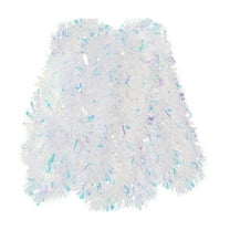 Virelaxpo Set of 3 Iridescent Christmas Garlands, 2 Meters Each with Golden Shine for Tree and Home Holiday Decoration