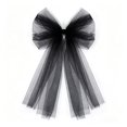 thumbnail image 1 of Virelaxpo Sheer Mesh Bow Decoration with Flowing Ribbons, Layered Hanging Bow Ornament for Christmas Tree Wedding Party Home Decor, 1 of 5