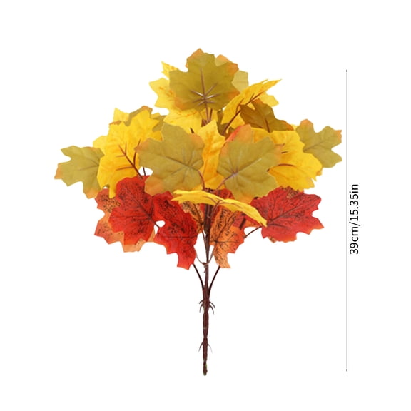 Virelaxpo Simulated Red Maple Leaf Bunch, Realistic Artificial Branches for Indoor and Outdoor Decoration, Fall Themed Home Decor