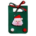 thumbnail image 1 of Virelaxpo Small Christmas Gift Bag with Handle for Packaging and Holiday Present Wrapping 17x12x11cm, 1 of 6