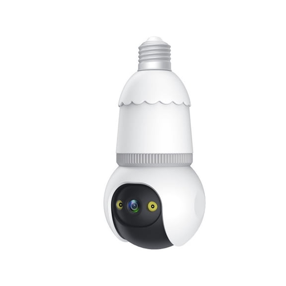 Virelaxpo Smart Light Bulb Security Camera with 2MP WiFi Connectivity, Motion Detection, Two-Way Audio for Home Security and Remote Monitoring
