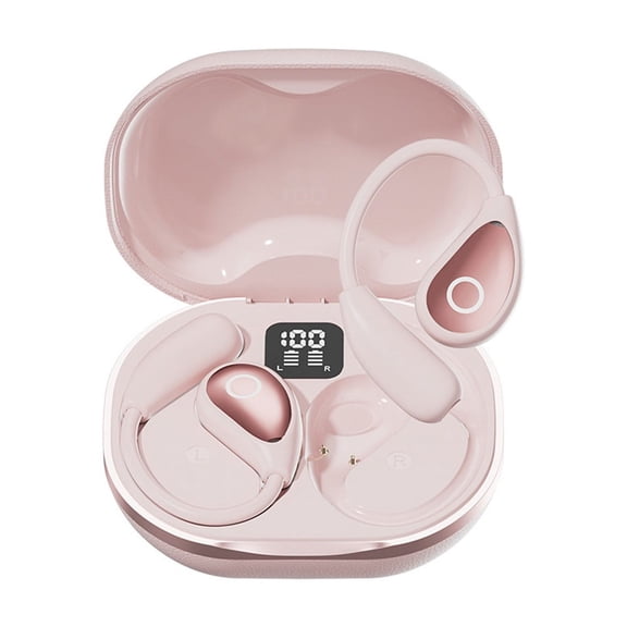 Virelaxpo Smart Translation Bluetooth Earbuds with Touch Screen Real-Time Multi-Language Translation and Noise Cancellation for Travel and Business Meetings