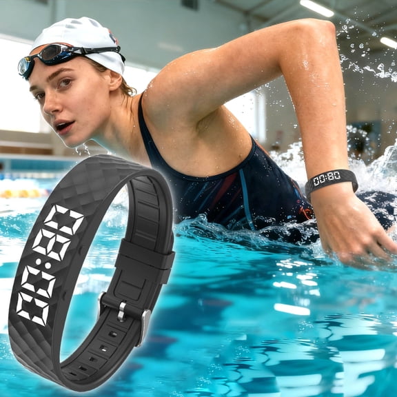 Virelaxpo Smart Vibration Alarm Wristband with Sleep Monitoring and Sports Tracking Rechargeable Fitness Band for Gentle Wake Up and Activity Reminder