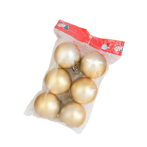 Virelaxpo Snowflake Christmas Ball Ornaments 6cm 6-Pack for Christmas Tree Decorations,Assorted Colors and Easy to Hang for Holiday Festive Display